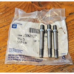 (Bag of 3) GM 15962787 Exhaust Manifold Pipe Stud For 93-98 Kodiak & Topkick OEM